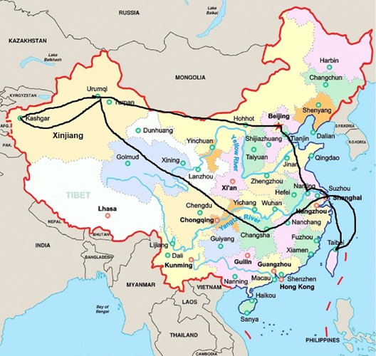 China Peace Deal Map