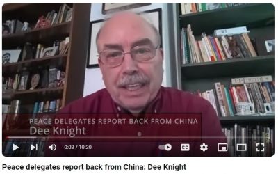 Peace Delegates Report Back from China