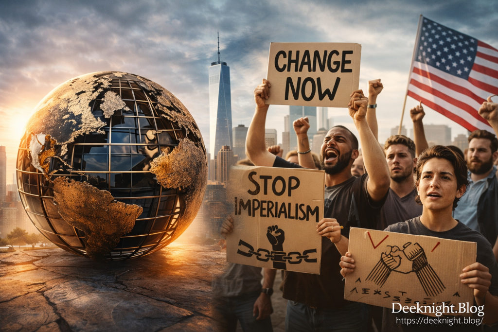 Diverse group of activists representing current social movements in the United States today for peace and reform.