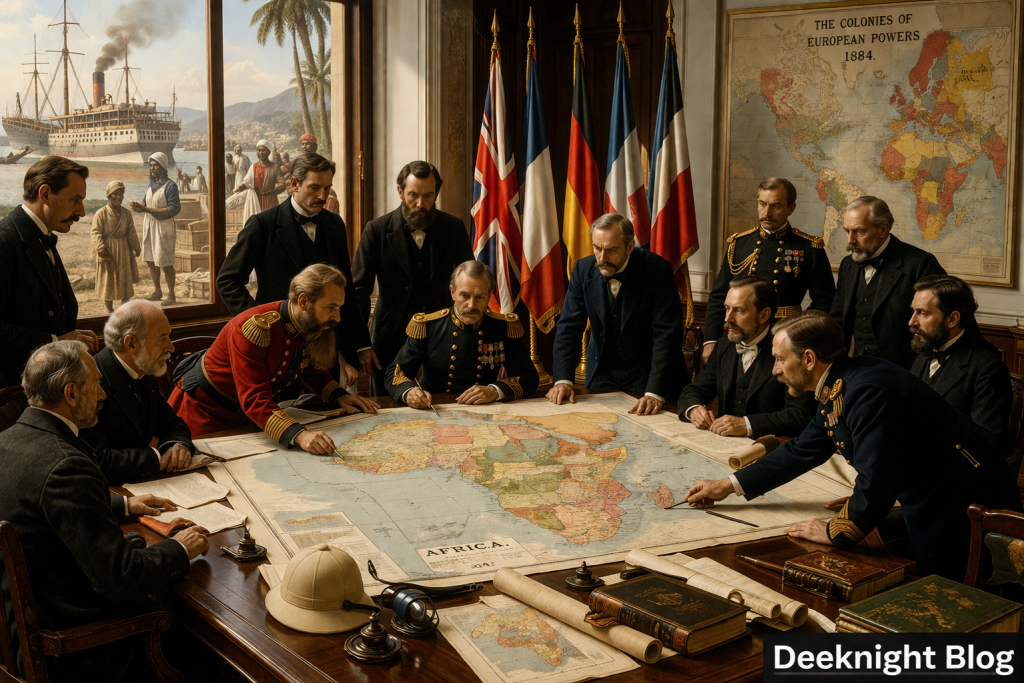 European powers dividing Africa during New Imperialism 1870–1914