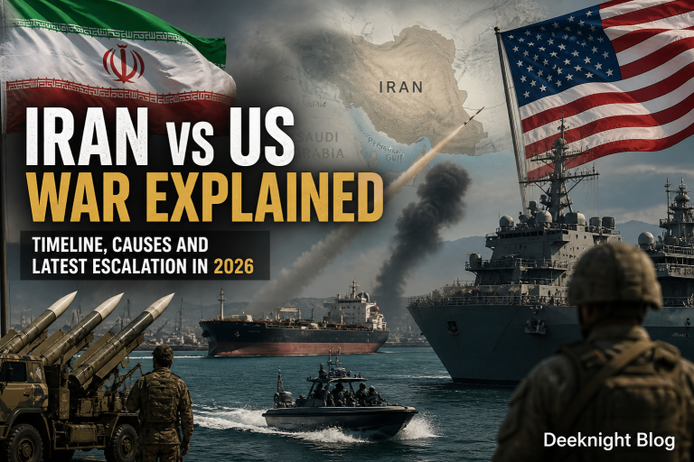 Iran vs US war explained showing timeline of conflict causes proxy wars nuclear tension and 2026 escalation between USA and Iran
