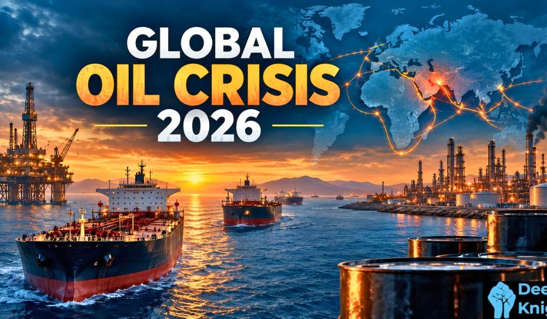 Global oil crisis 2026 showing war, oil supply and rising energy prices